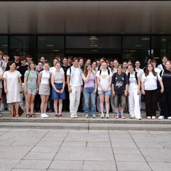 Schüler vor Landtag